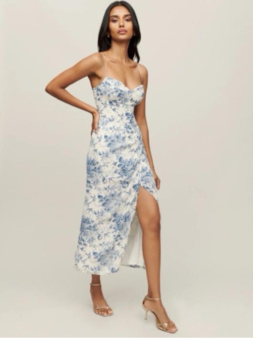 Reformation Kourtney Dress in Pompadour